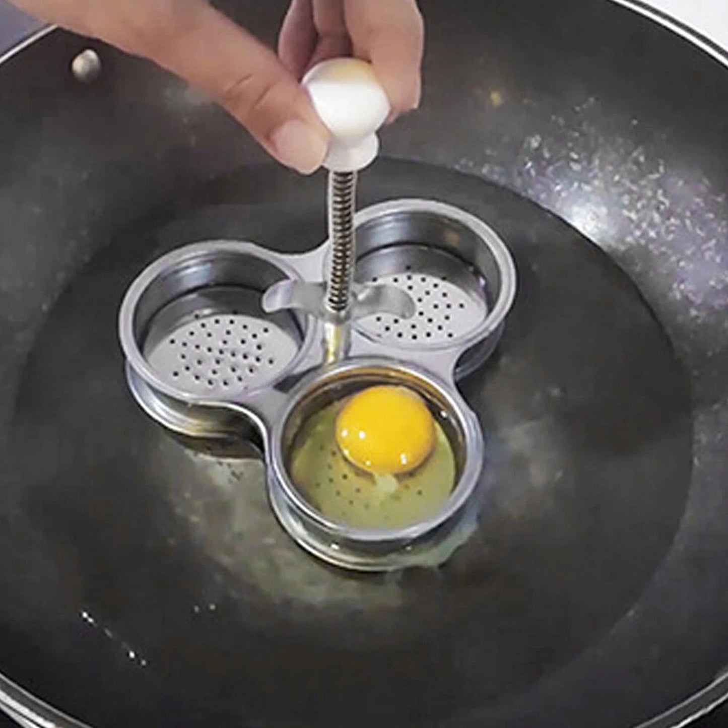 Stainless Steel Egg Poacher Pan Poached Egg Maker