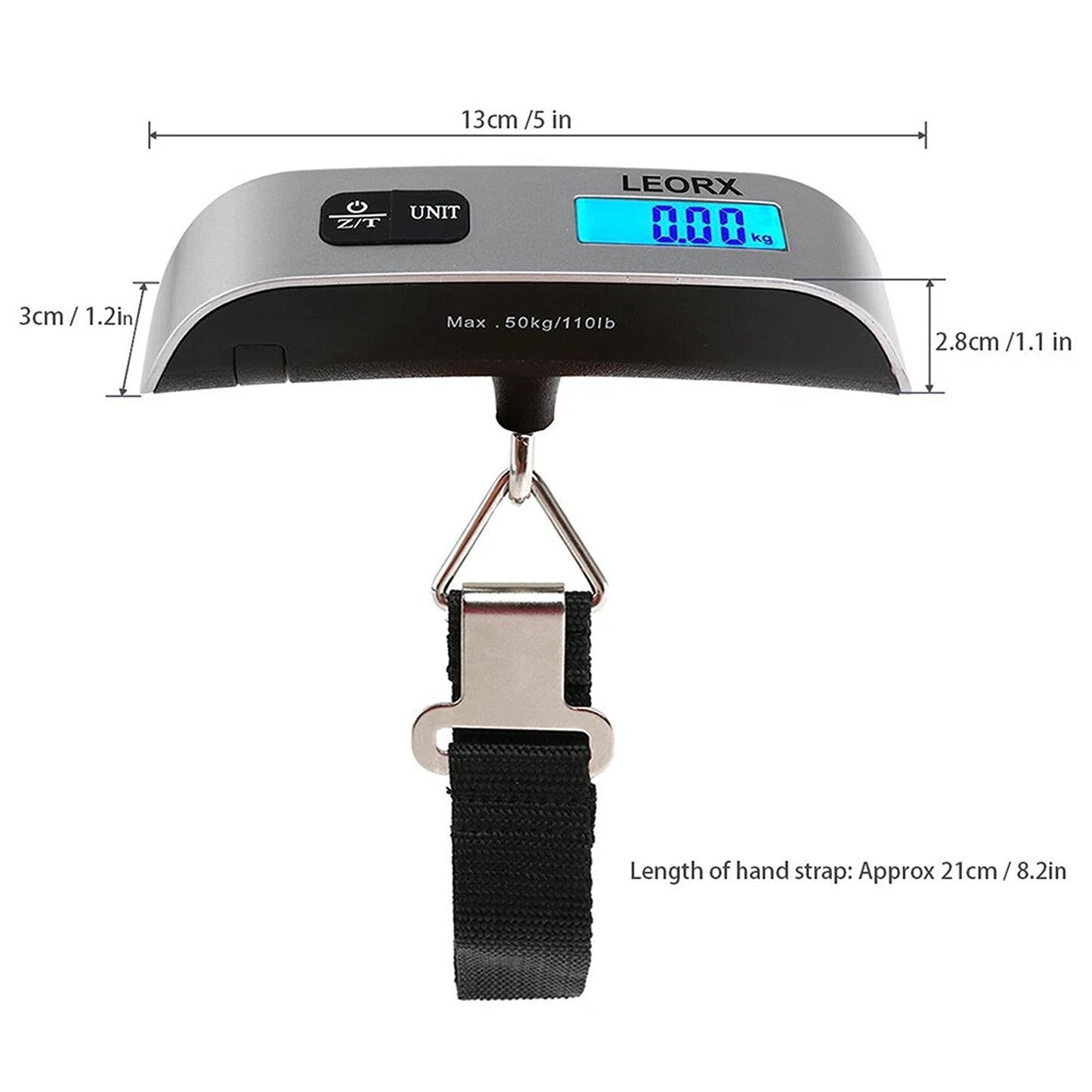 Portable LCD Digital Hanging Luggage Scale Travel Weight