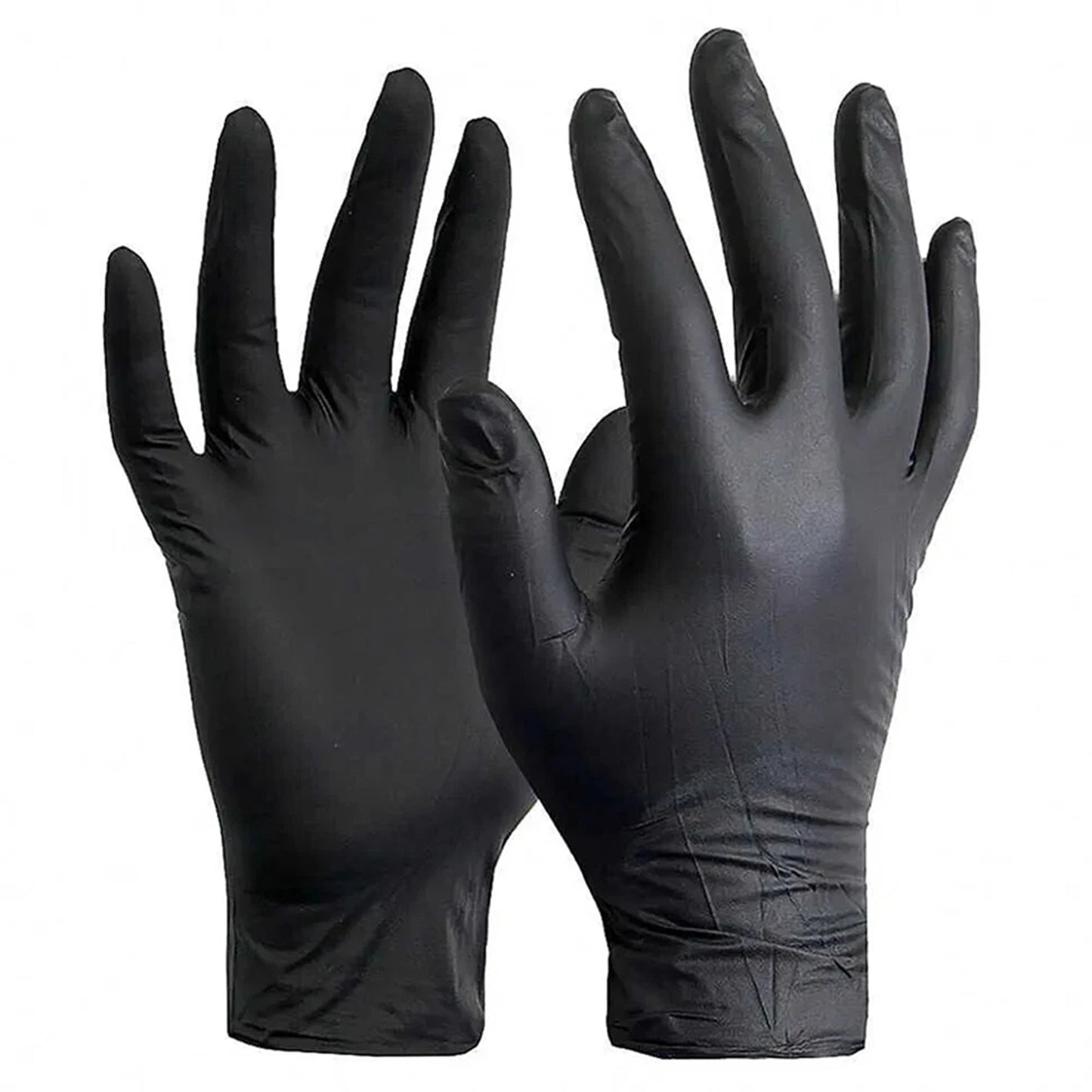 Industrial Mechanic Disposable Nitrile Gloves Rubber Blend Powder Free 100pcs