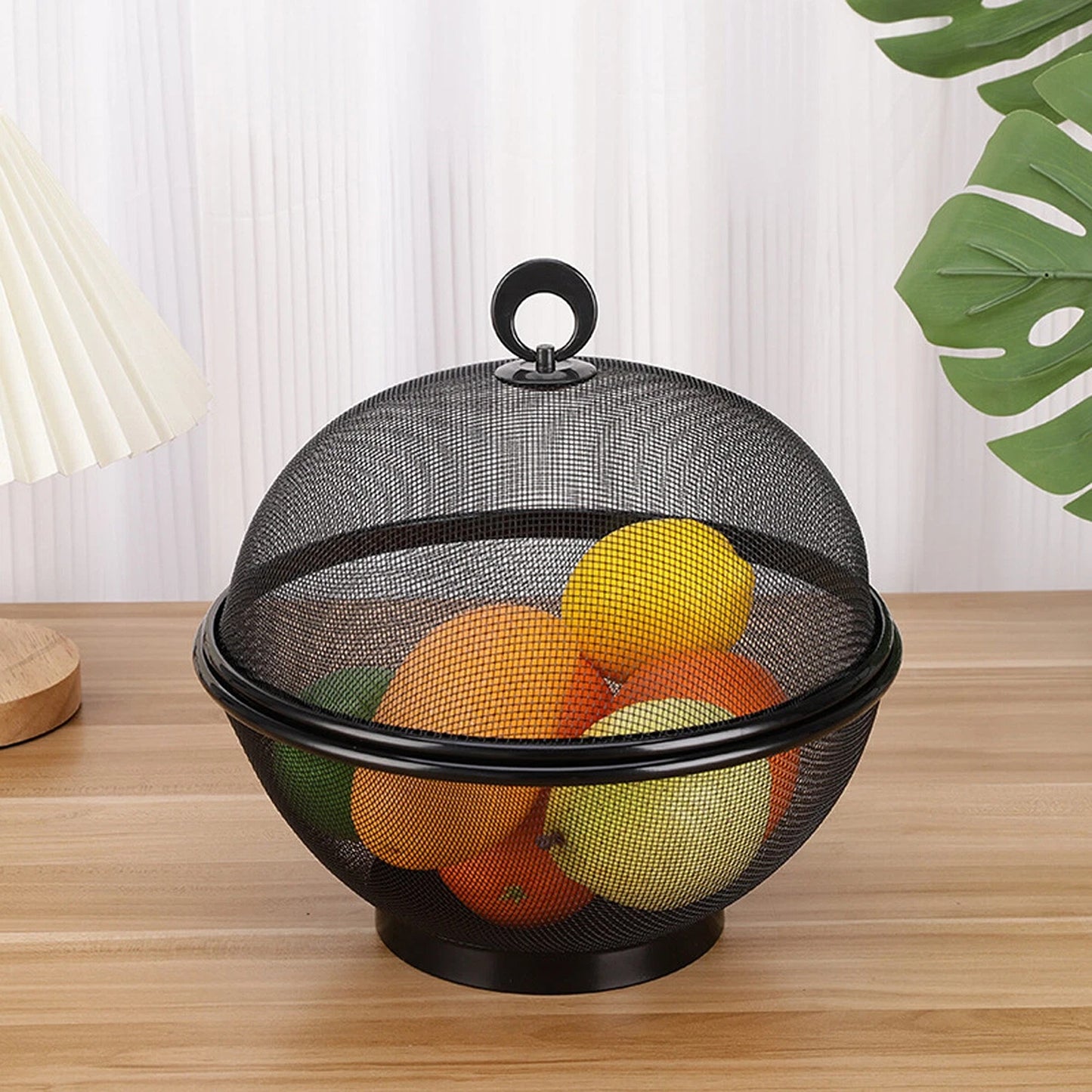 Multi Function Kitchen Fruit Basket with Lid Drain Basket