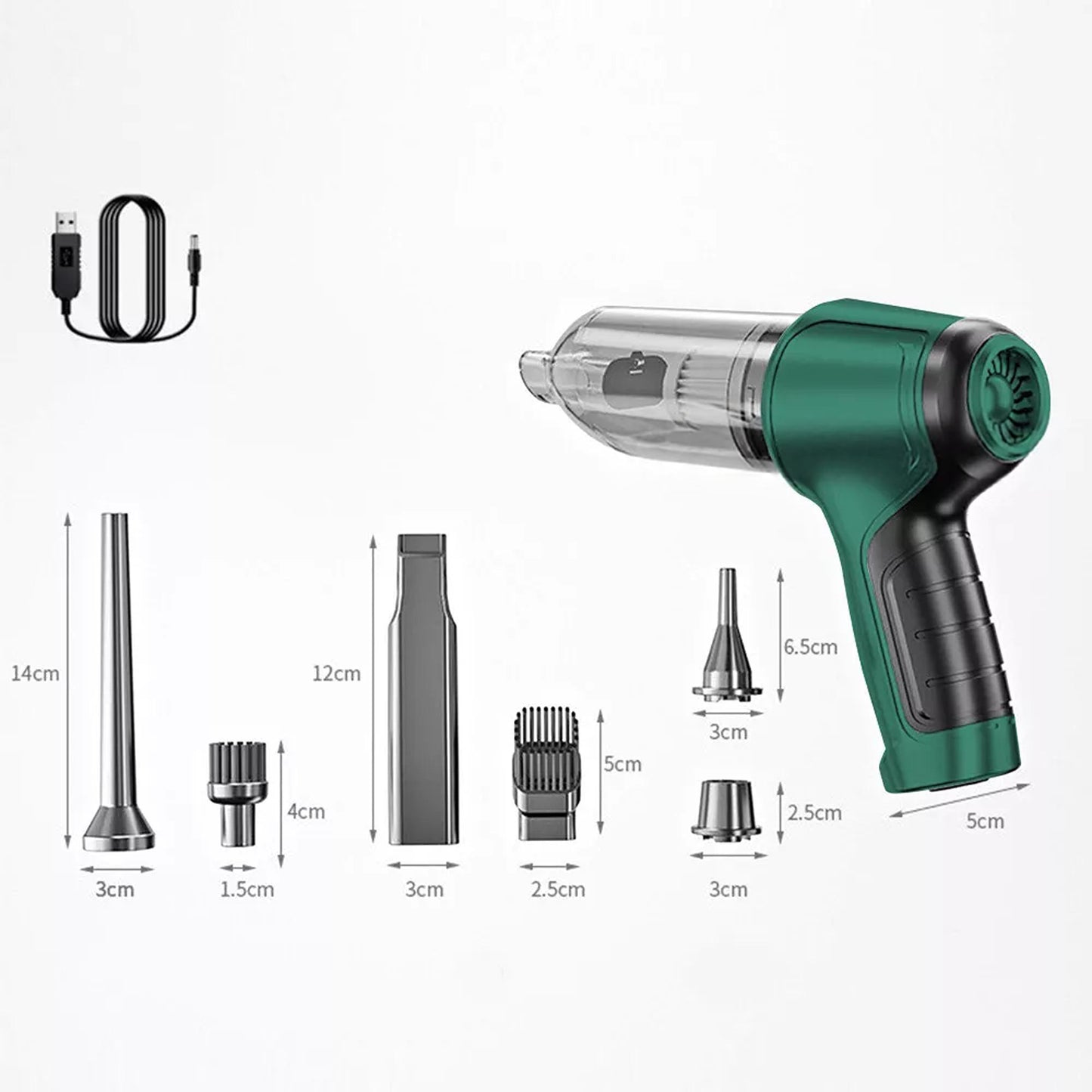 Portable Cordless Vacuum Cleaner 45000RPM for Home and Auto
