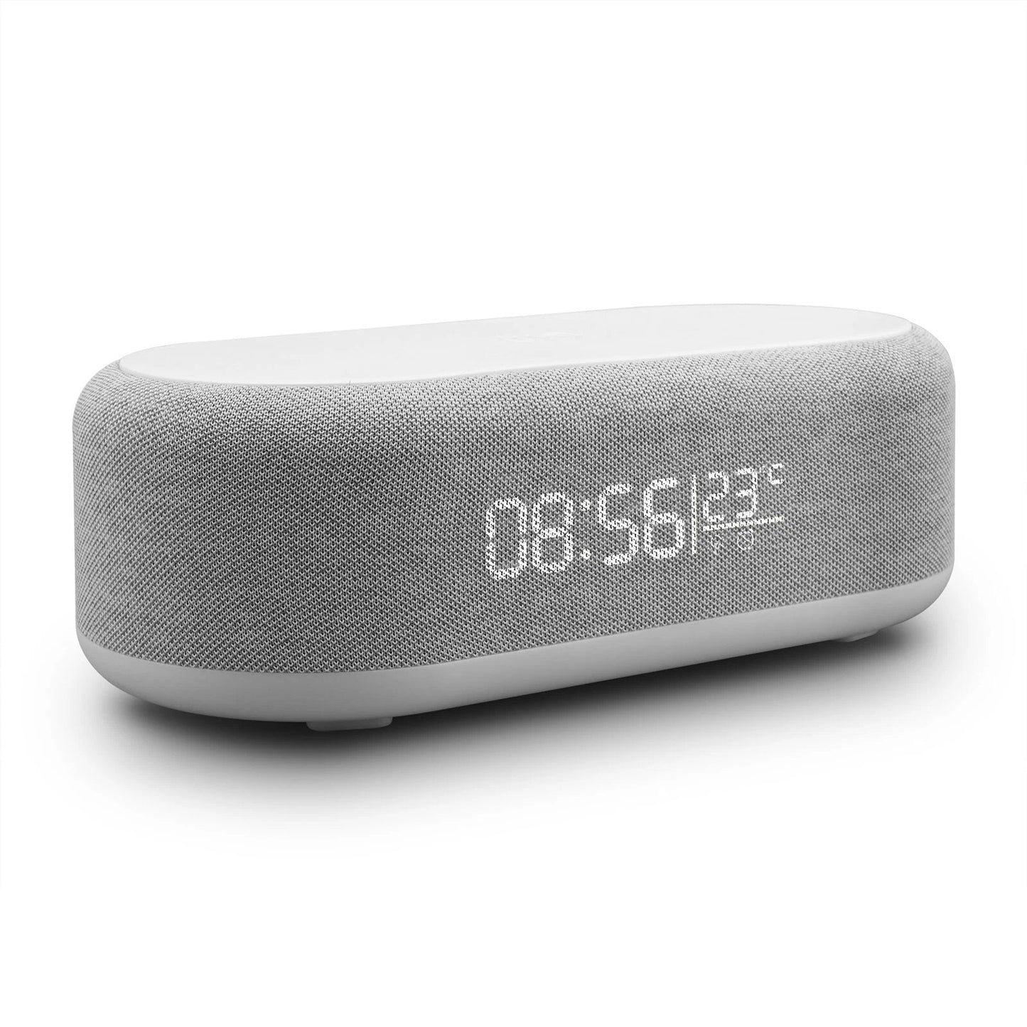 Wireless Charger Dock with Alarm Clock and Thermometer for iPhone 16 15 Samsung S25