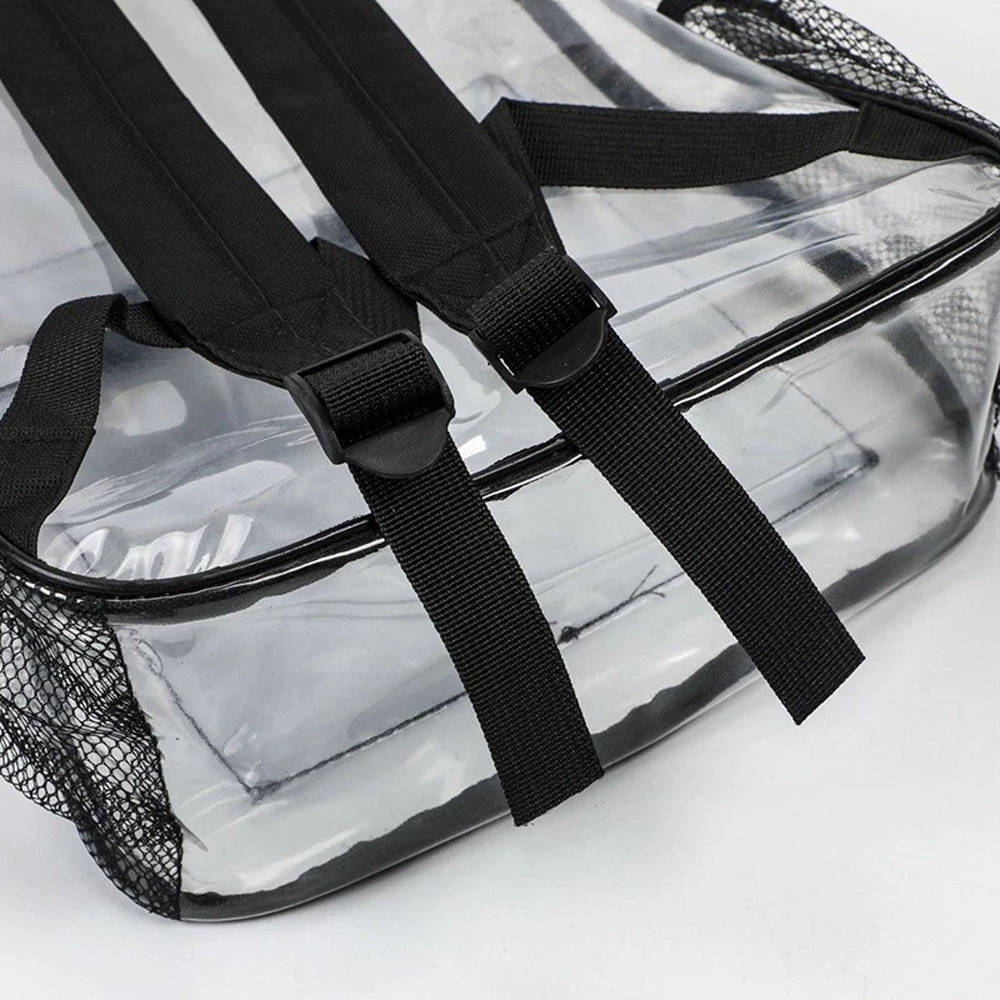 Transparent Clear Backpack PVC School and Travel Bag with Shoulder Straps