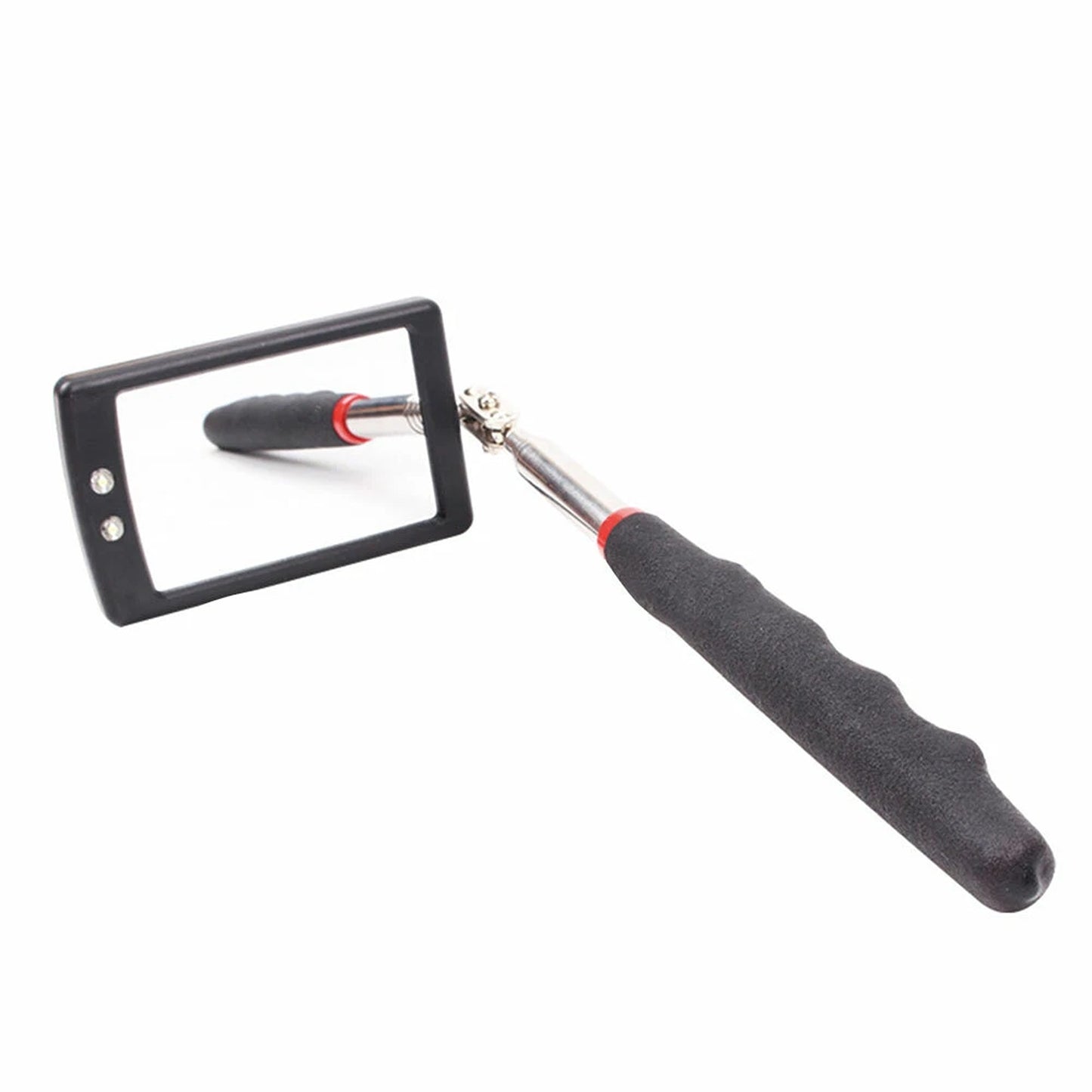 LED Inspection Mirror Extendable Telescopic Swivel Lighted Tool