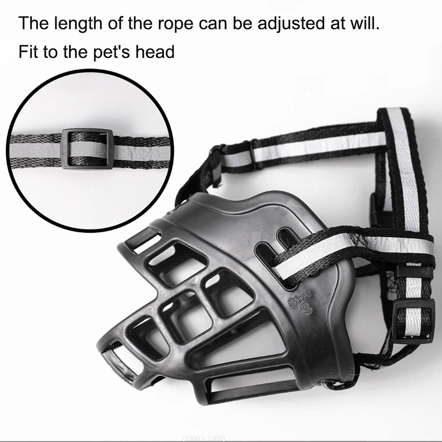 Adjustable Dog Muzzle Basket for Training and Anti Biting