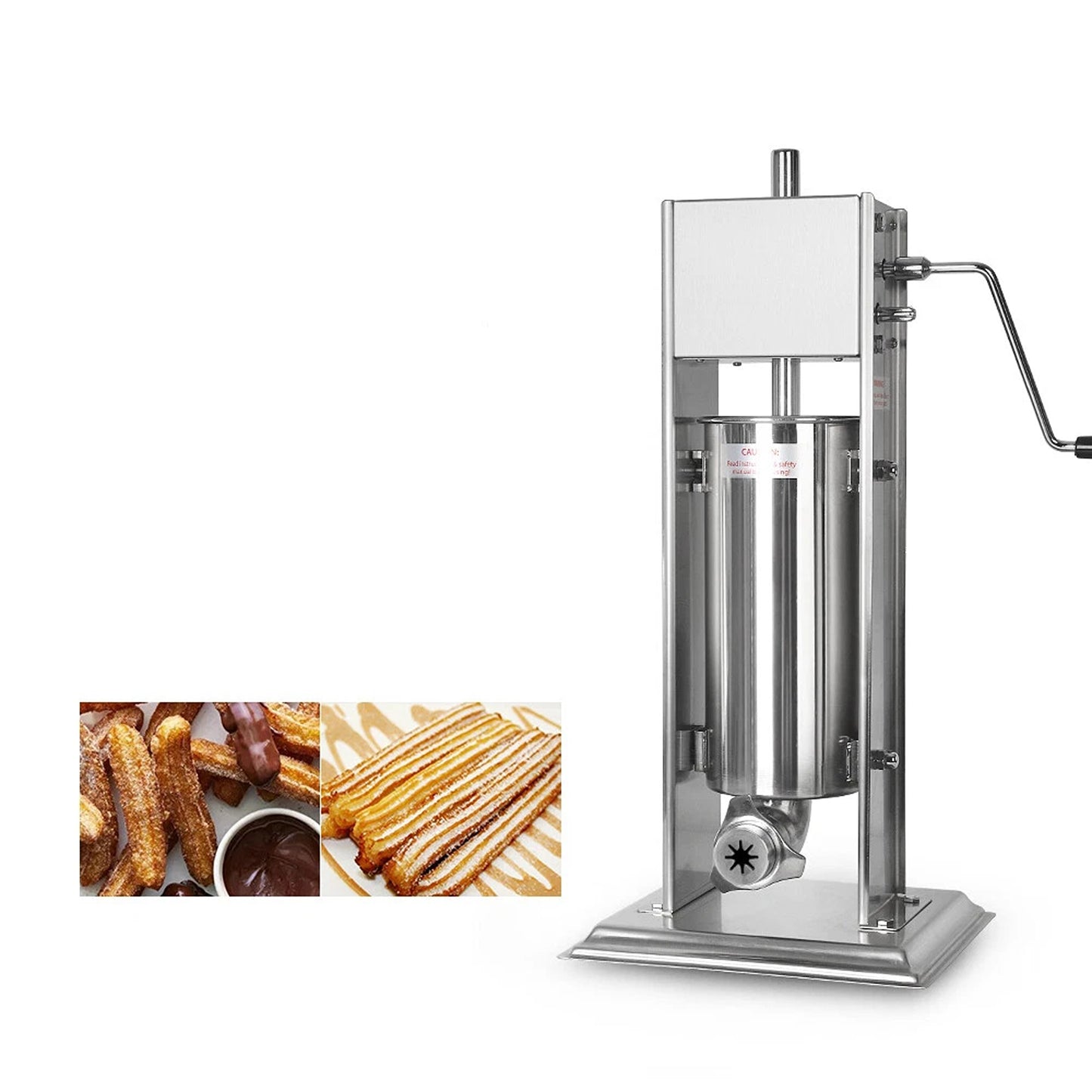 Manual Vertical Churros Maker 5L with Nozzles for Commercial Kitchens