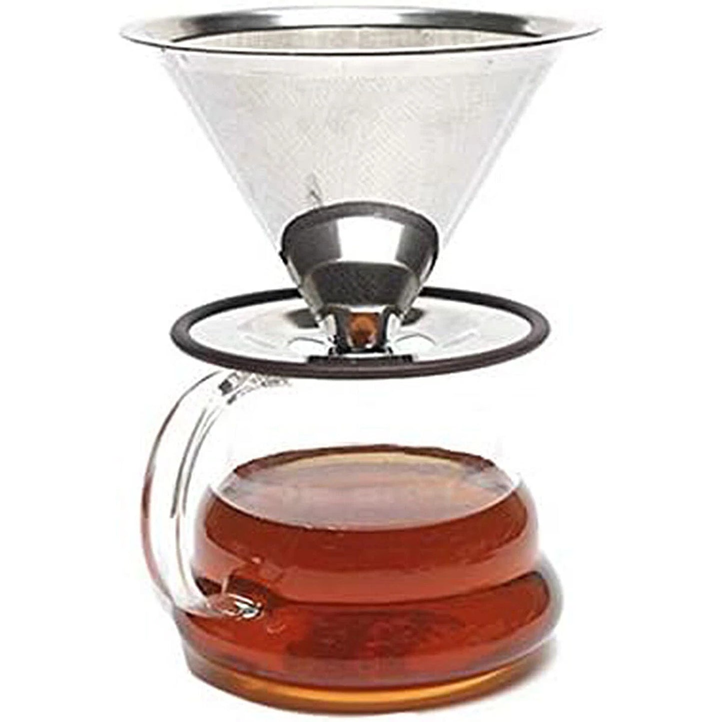 Stainless Steel Double Layer Coffee Filter 600 Mesh Paperless