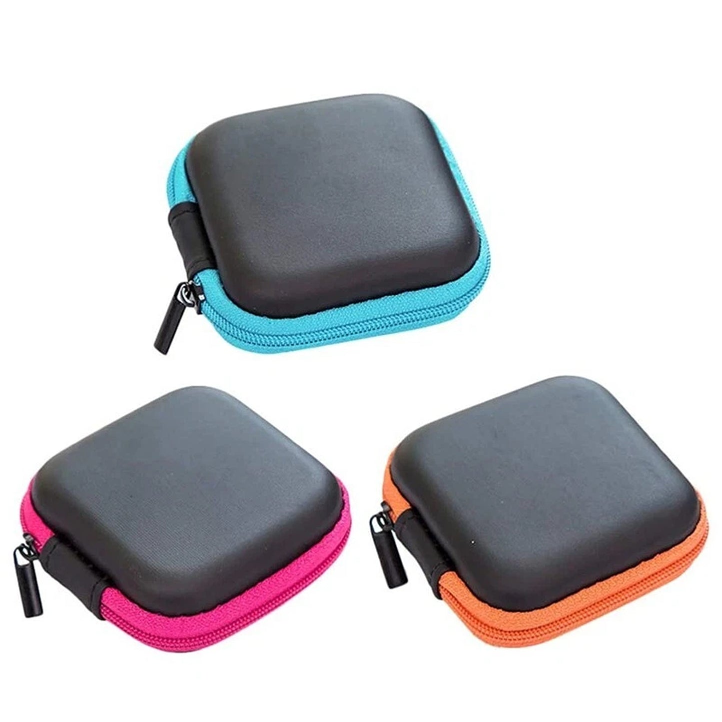 Portable Hard Case Pouch Storage Bag for Earphones Headphones Earbuds Cable