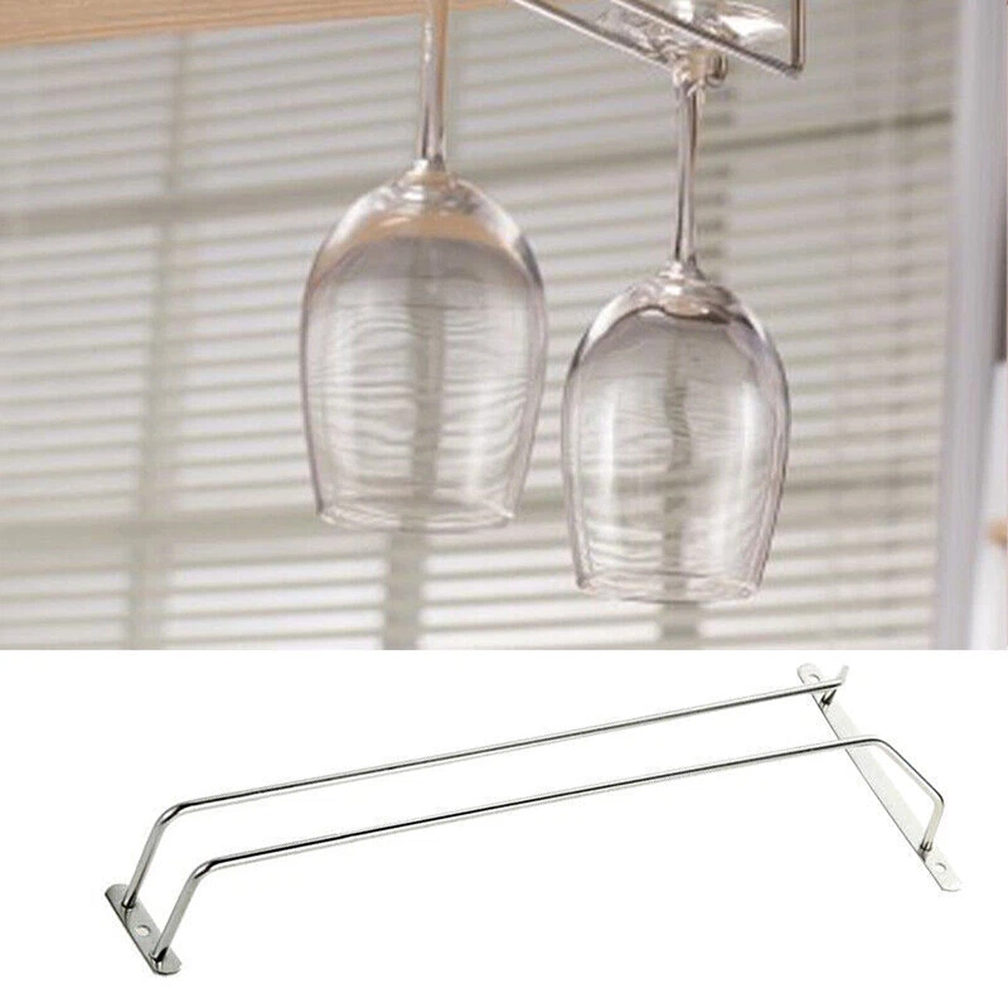 Bar Hanging Wine Glass Cup Holder Steel Wine Rack