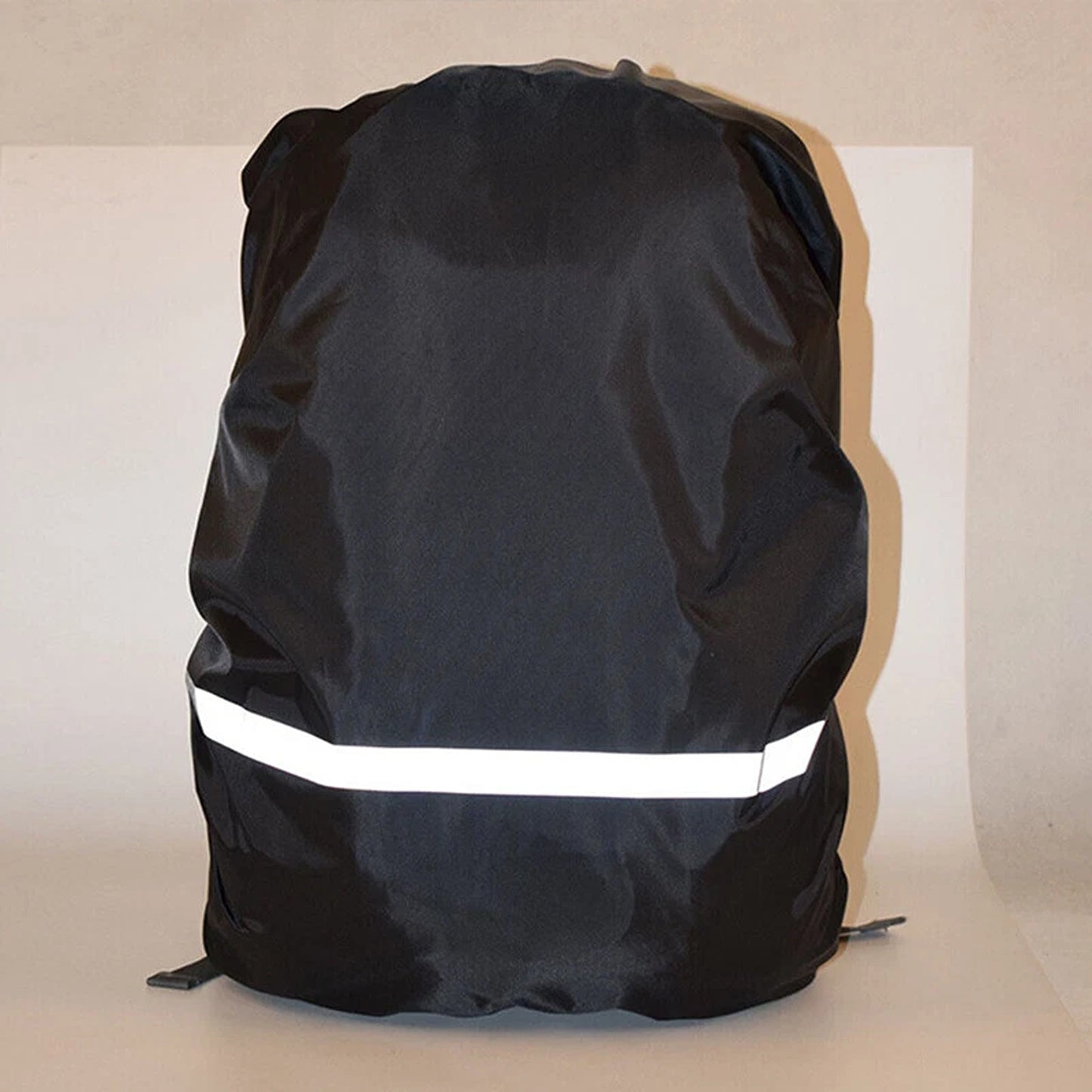 Lightweight Foldable Travel Backpack with Rain Cover for Outdoor Use - Black