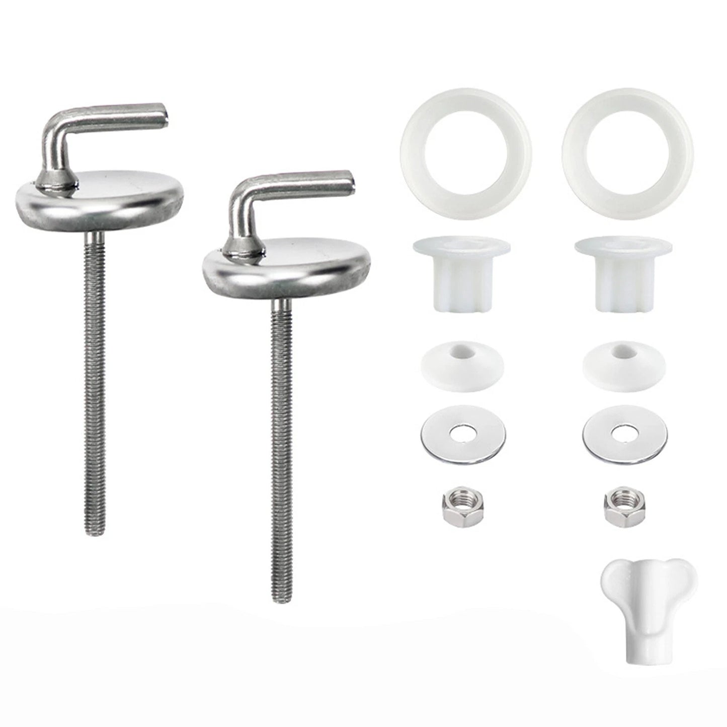 Toilet Seat Fix Fittings for Back to Wall Hinges 2pcs