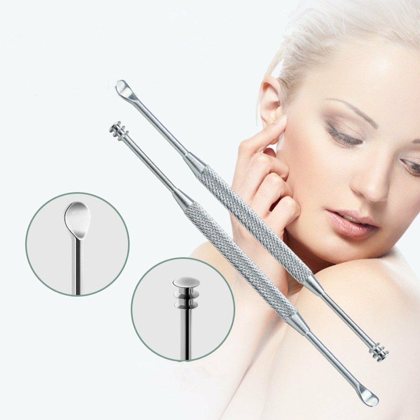 Stainless Steel Ear Wax Cleaner Picker - 7pcs