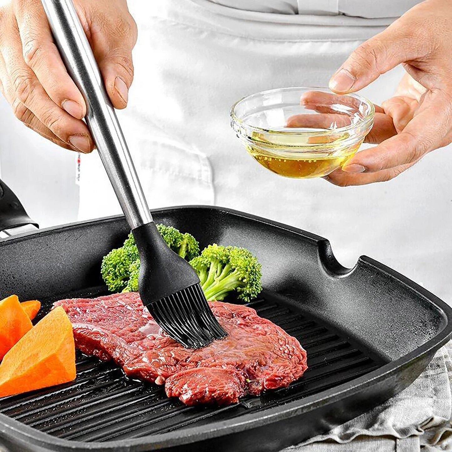 13 Piece Kitchen Utensil Set Silicone Tools with Stainless Steel Handles - Black
