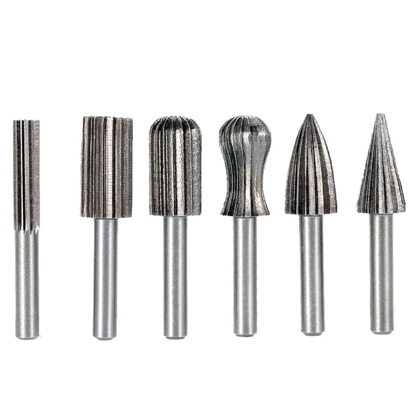 6 Piece Tungsten Carbide Burr Set Rotary Drill Bit Die Grinder