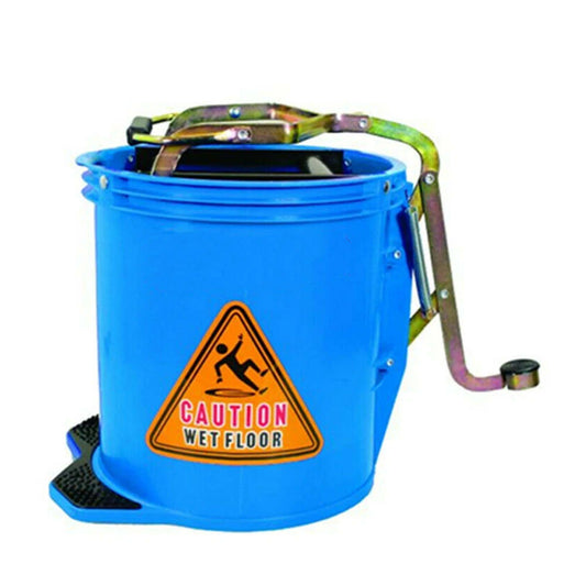 Blue 15L Commercial Mop Bucket with Wringer