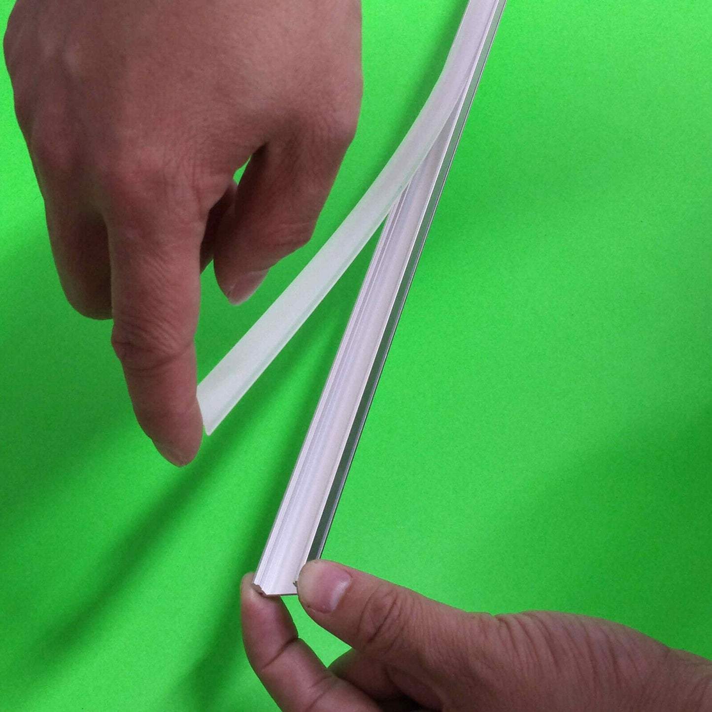 Thin Aluminium LED Strip Lights - White 10x1m