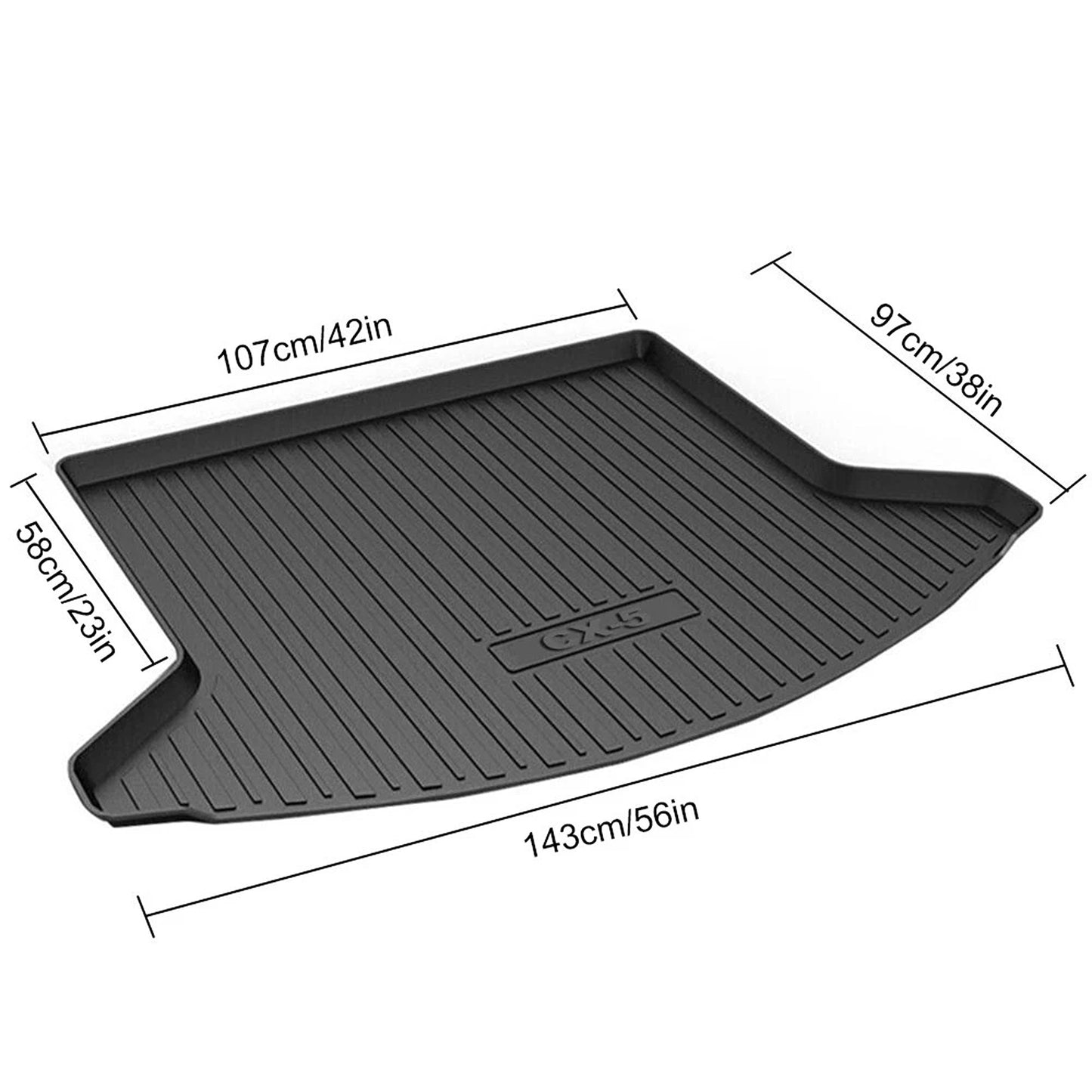 Heavy Duty Rubber Boot Liner for Mazda CX5 2017 to 2025