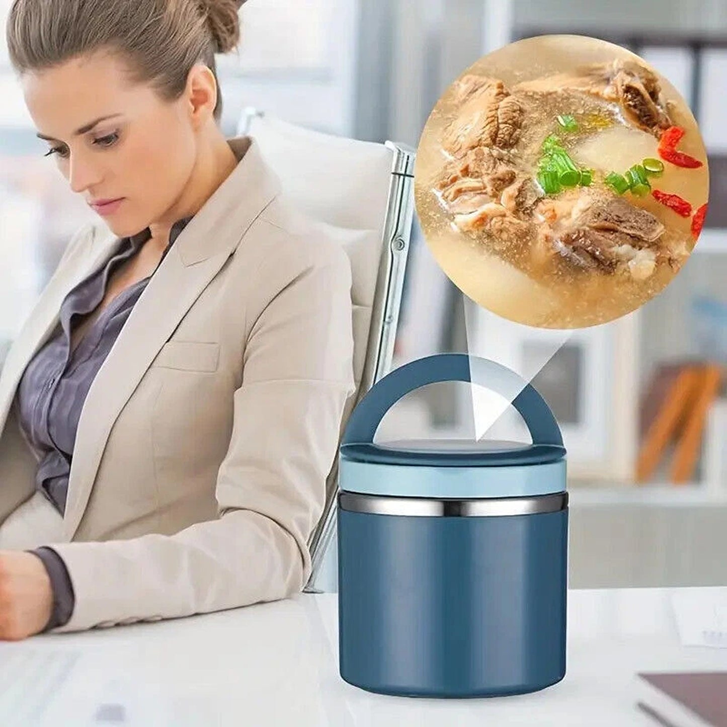 Thermal Food Container Bento Box for Meal Prep and Storage