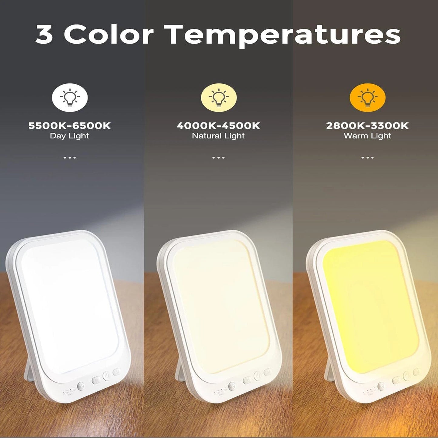 Slim Light Box for SAD Therapy 10000 Lux for Light Therapy Treatment