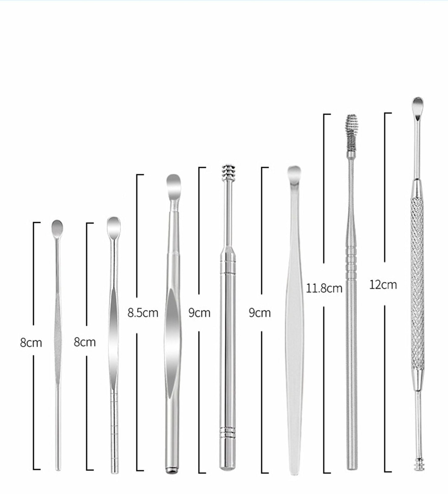 Stainless Steel Ear Wax Cleaner Picker - 7pcs