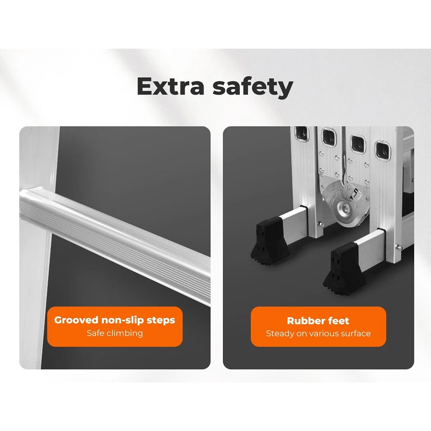 Multi Purpose Aluminium Folding Ladder 3.6M Extension Step