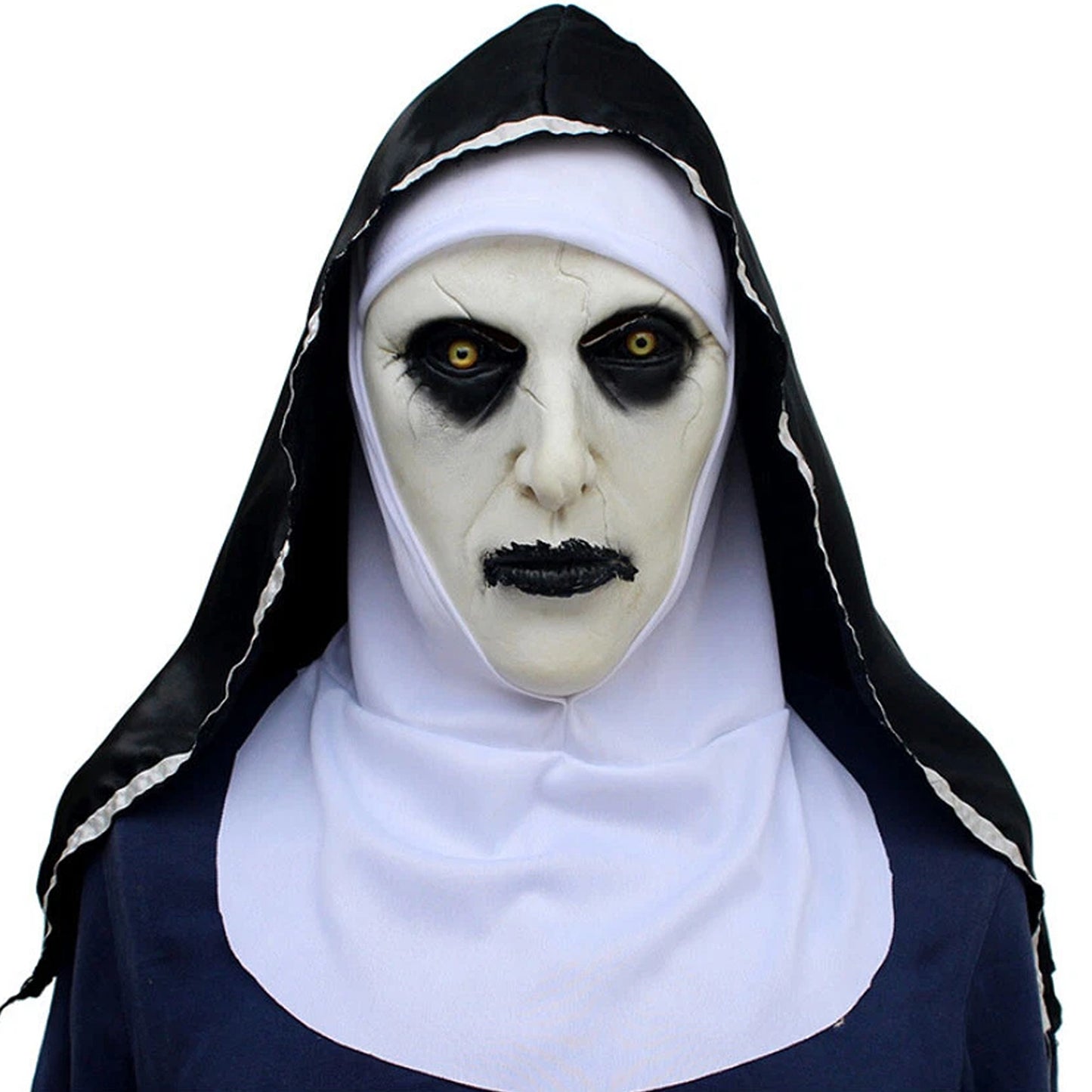 The Nun Valak Full Head Latex Mask for Halloween and Cosplay