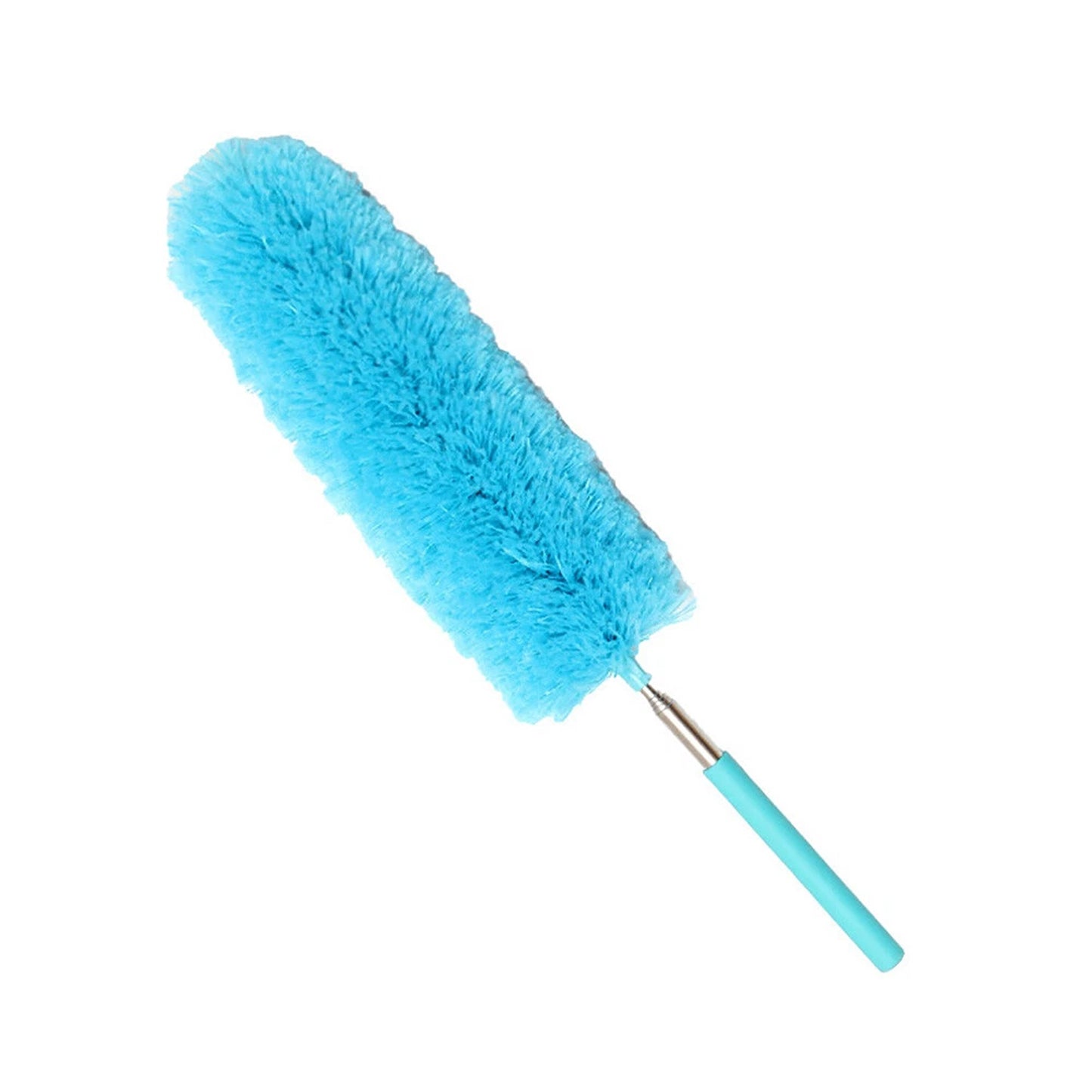 Blue Adjustable Microfiber Dust Brush Telescopic Duster For Home And Car