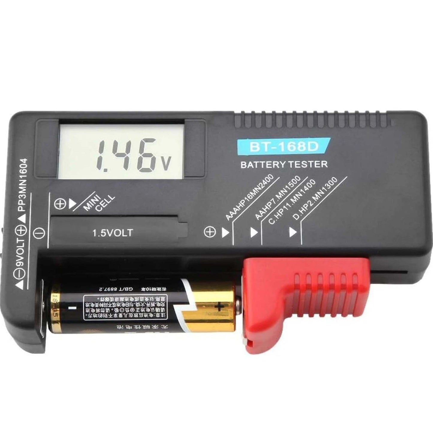 Universal Digital LCD Battery Tester For AA AAA C D 9V Button Cell