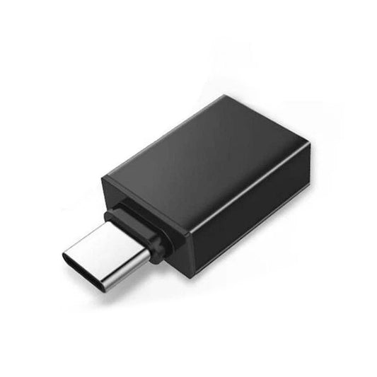 Black USB C Male To USB 3.0 A Female OTG Adapter Fast Data Converter