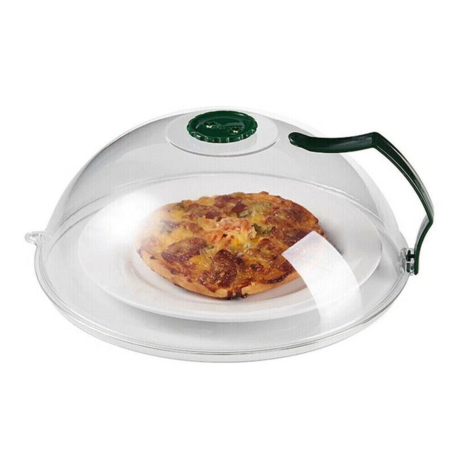Green Microwave Food Cover Anti Splash Guard with Ventilated Steam Release
