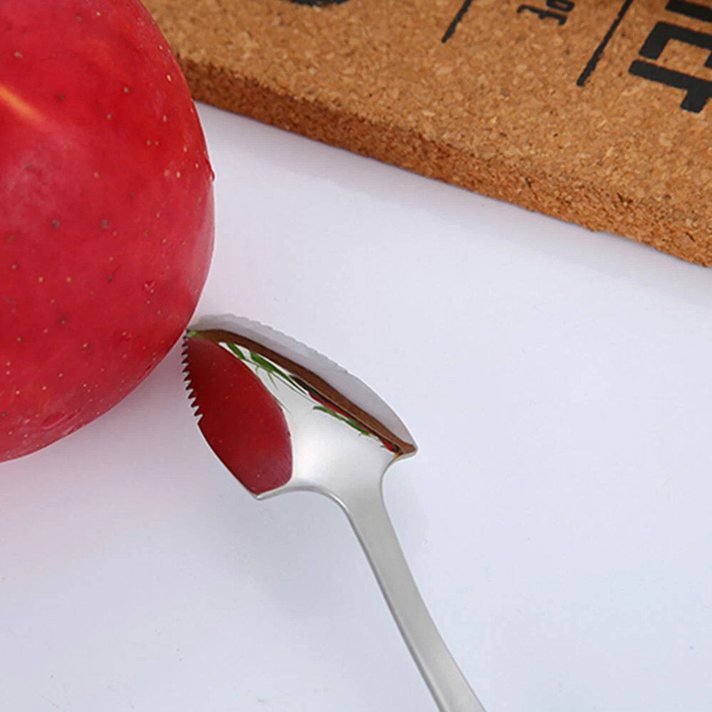 2pcs Stainless Steel Grapefruit Spoons with Serrated Edge