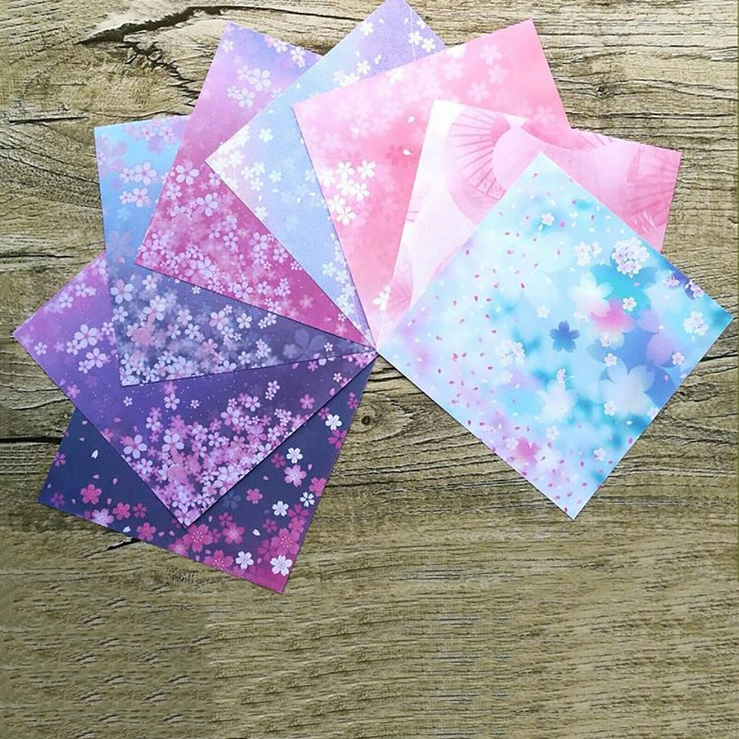 4 Style Japanese Sakura Origami Square Craft Paper