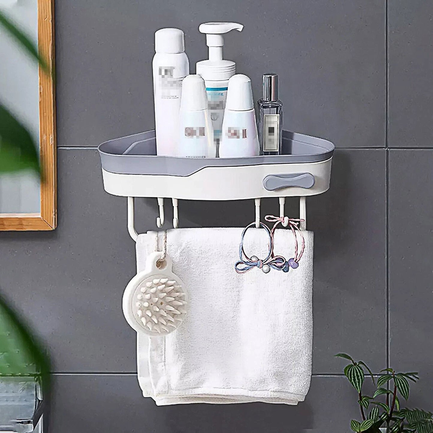 Bathroom Corner Caddy Shelf for Shampoo and Soap