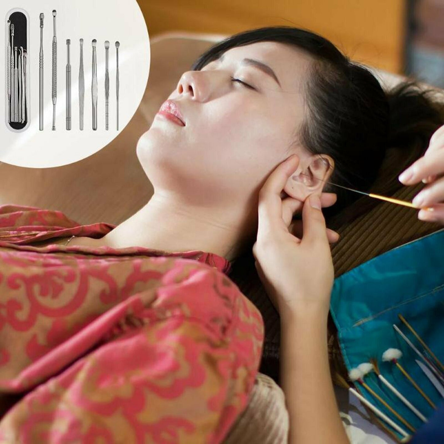 Stainless Steel Ear Wax Cleaner Picker - 7pcs
