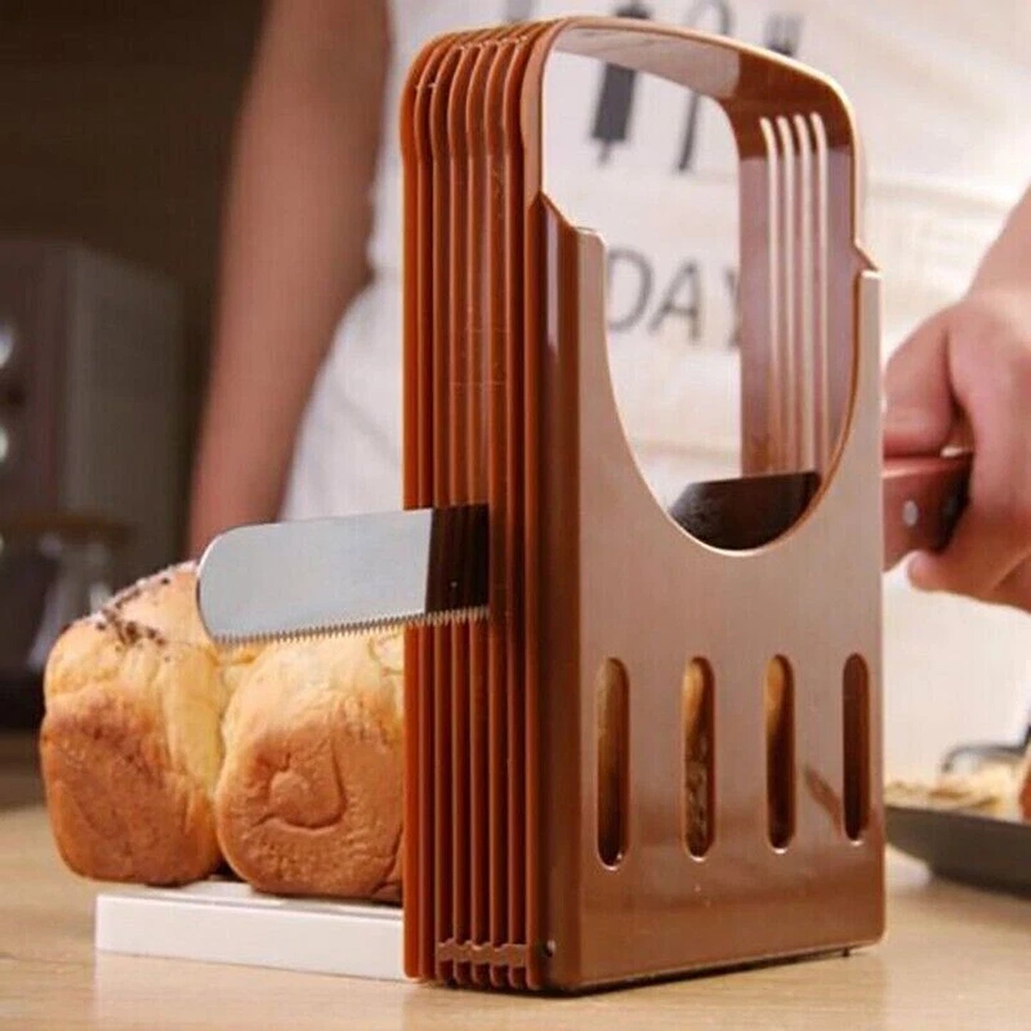 Bread Cutter Slicing Guide Loaf and Toast Cutting Kitchen Tool