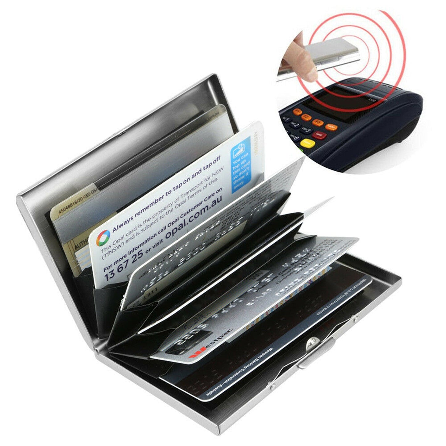 Stainless Steel RFID Card Holder Wallet Case