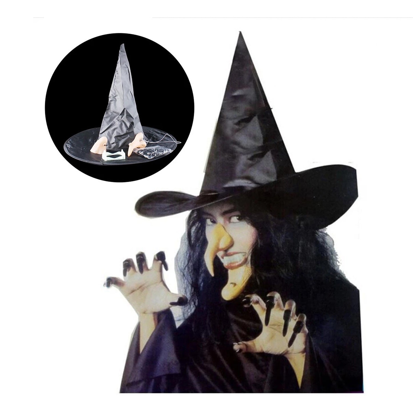 Halloween Witch Dress Up Kit Includes 5 Costume Accessories