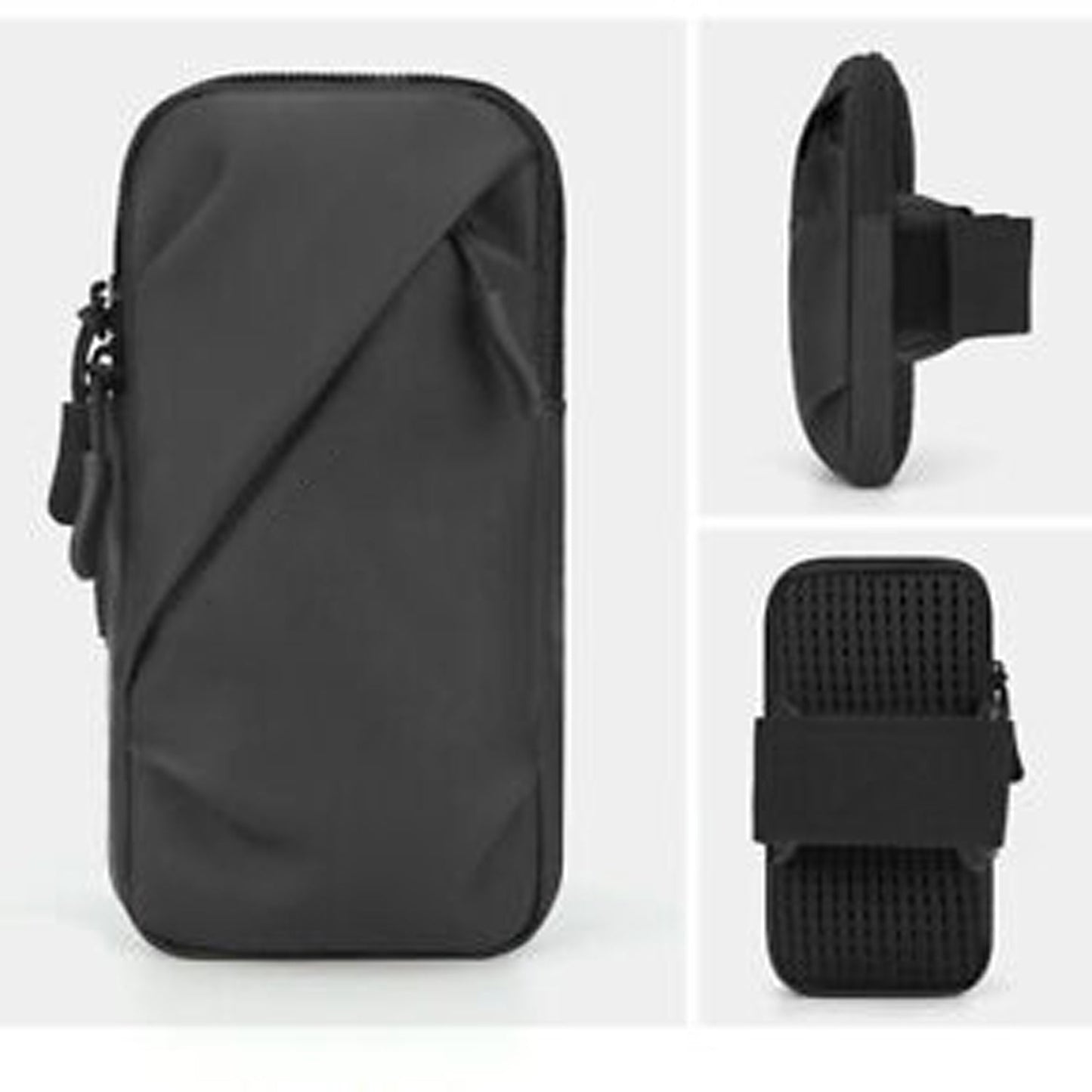 Running Exercise Phone Arm Band Pouch Case - Black