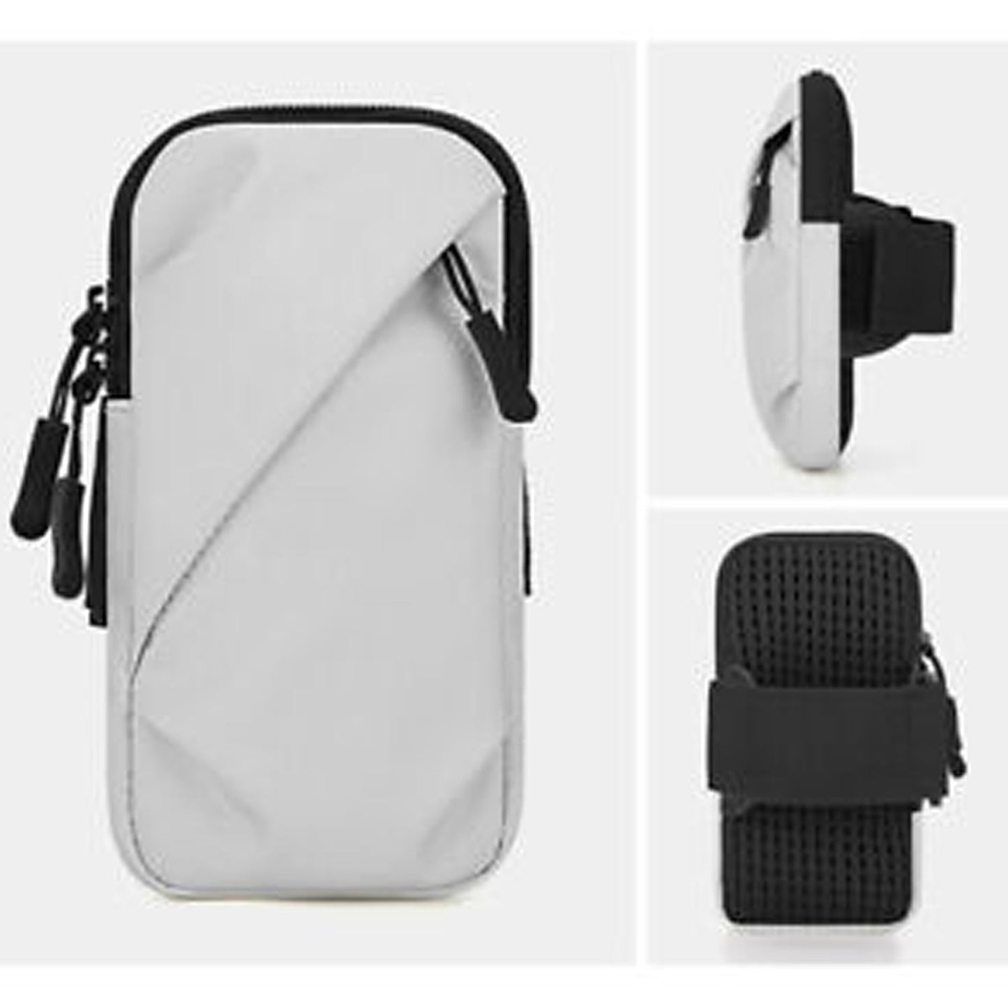 Running Exercise Phone Arm Band Pouch Case - Grey