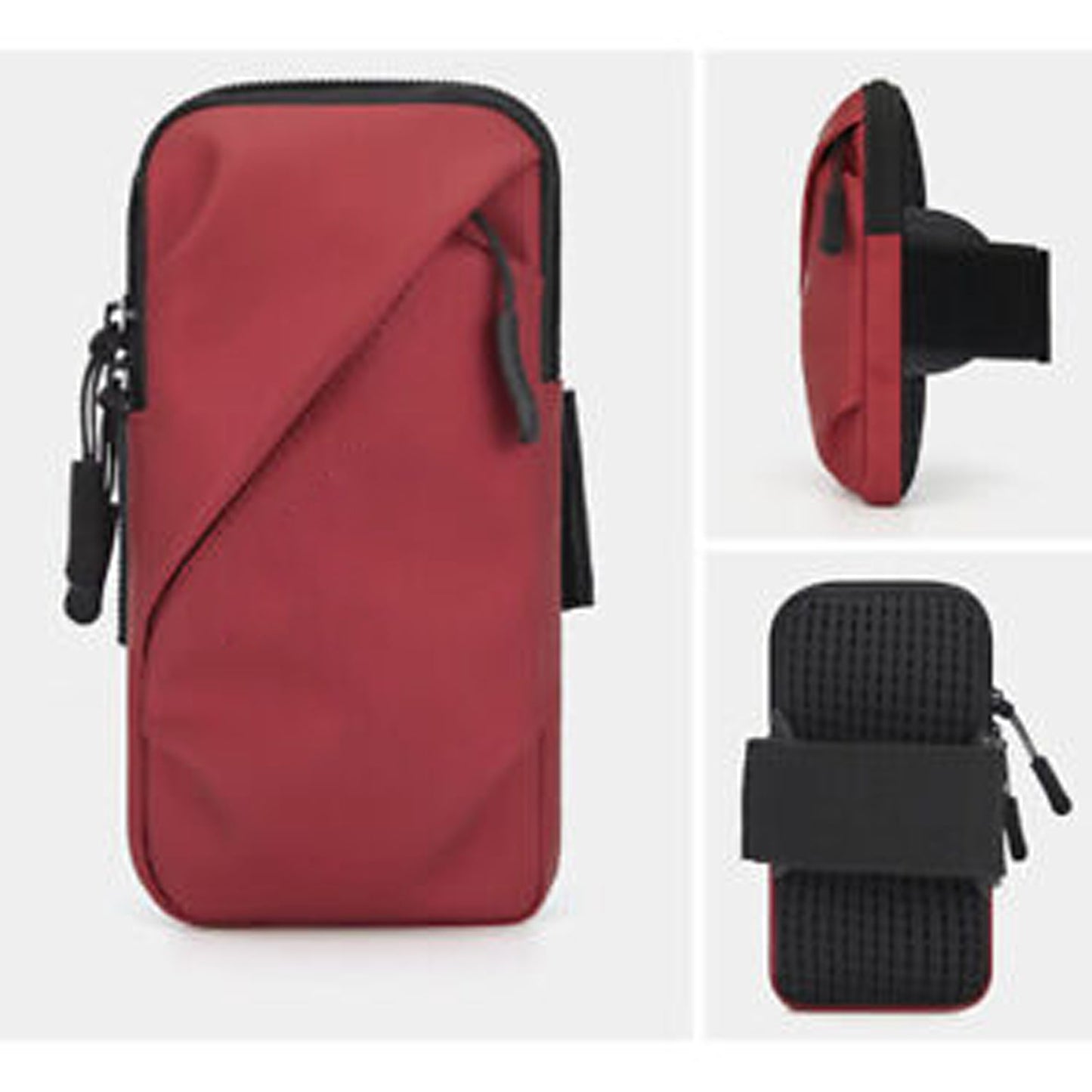 Running Exercise Phone Arm Band Pouch Case - Red