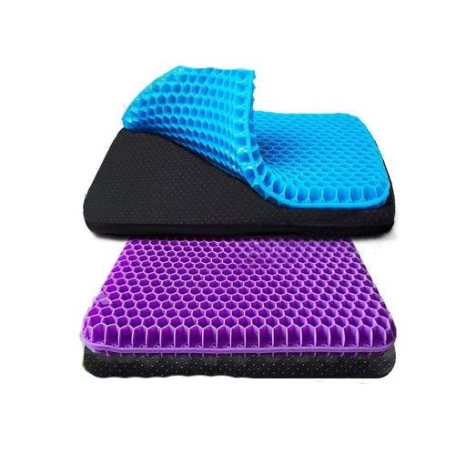 Double Layer Gel Honeycomb Seat Comfort Support Cushion Cooling Flex Pain Relief