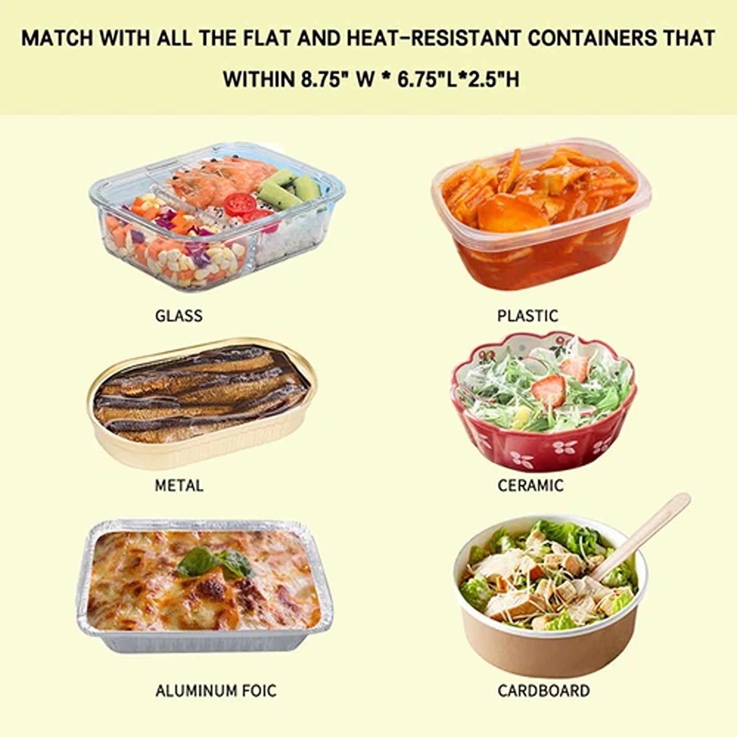 Portable 12V Electric Heated Lunch Box Bag for Car Use