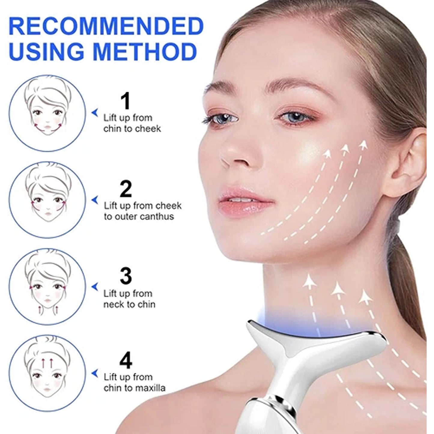 Face and Neck Massager for Wrinkle Reduction and Skin Firming