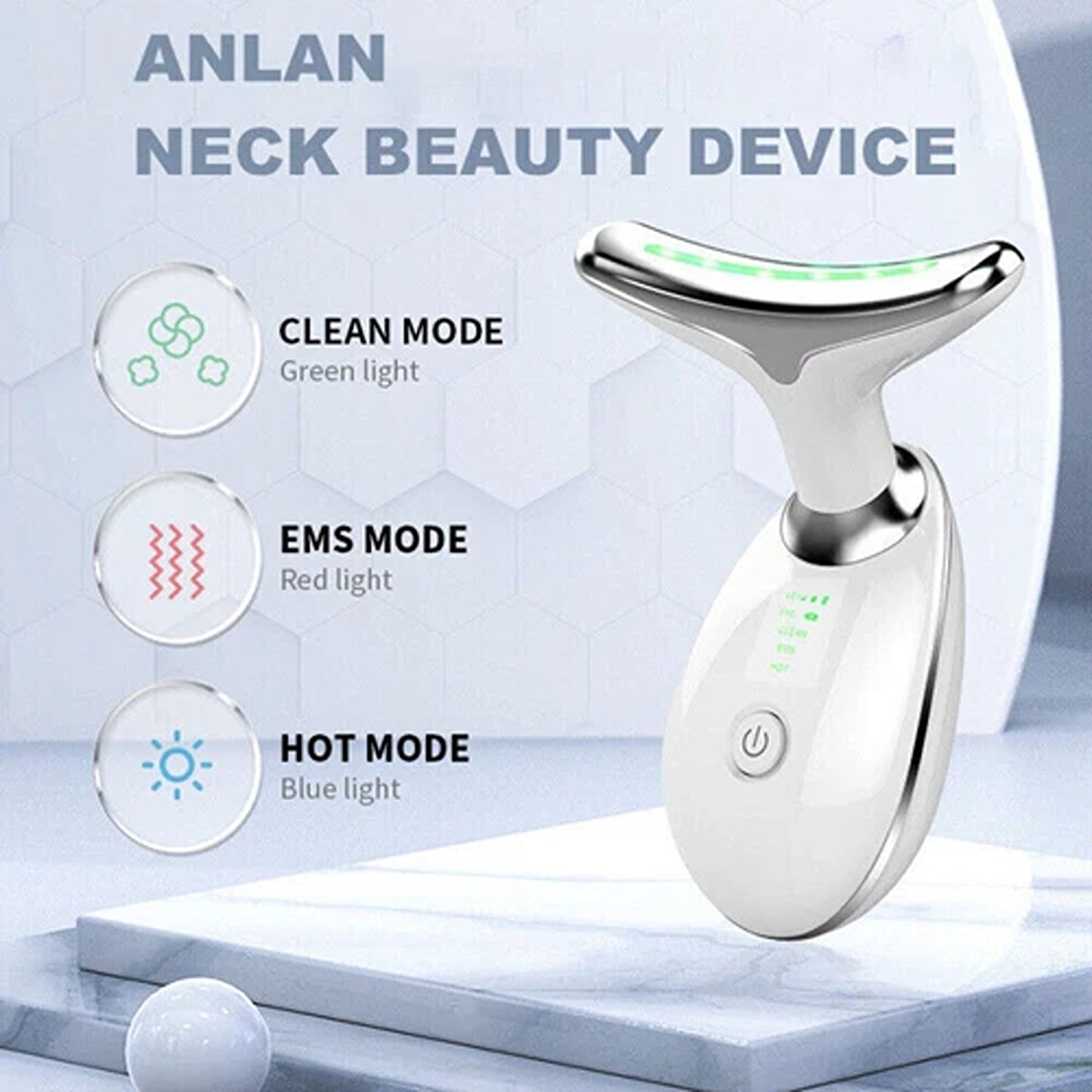 Face and Neck Massager for Wrinkle Reduction and Skin Firming