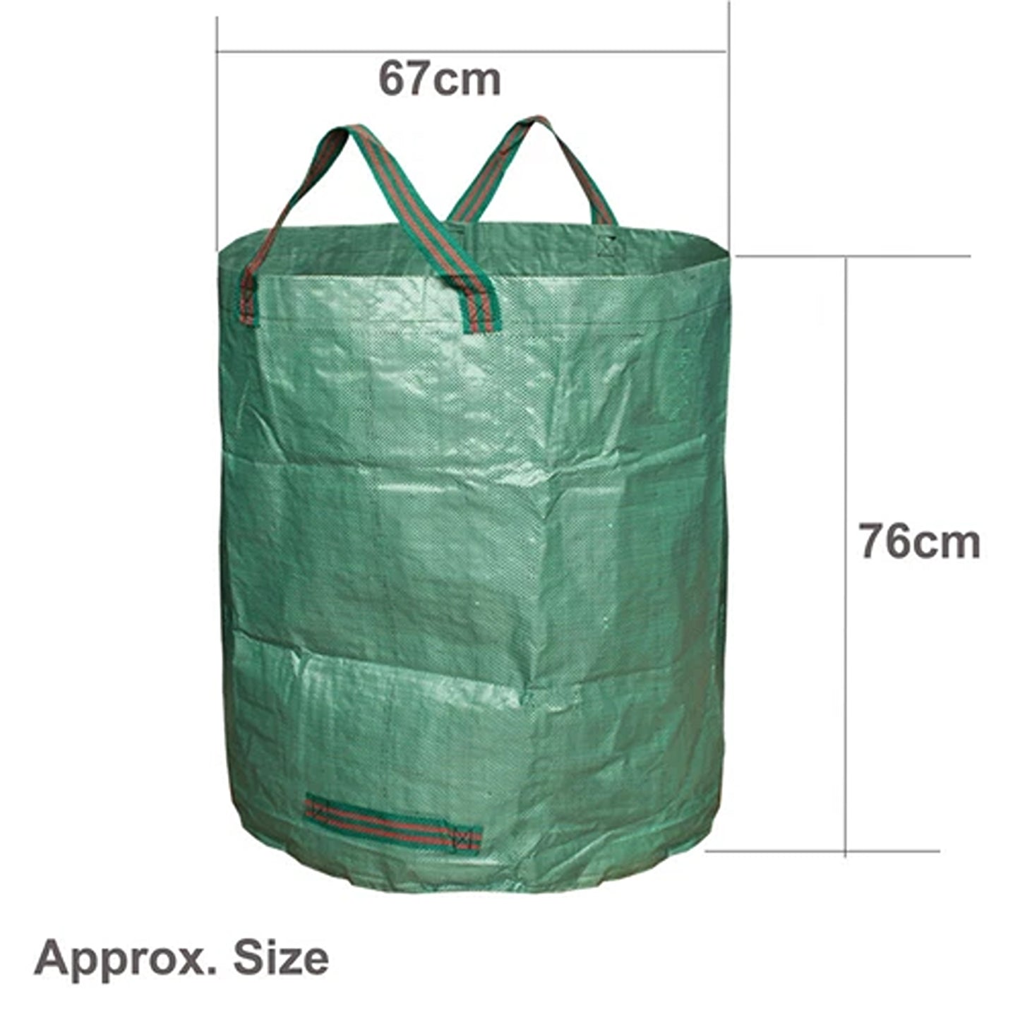 4 Piece 270L Garden Waste Bag Reusable Leaf Grass Rubbish Sack