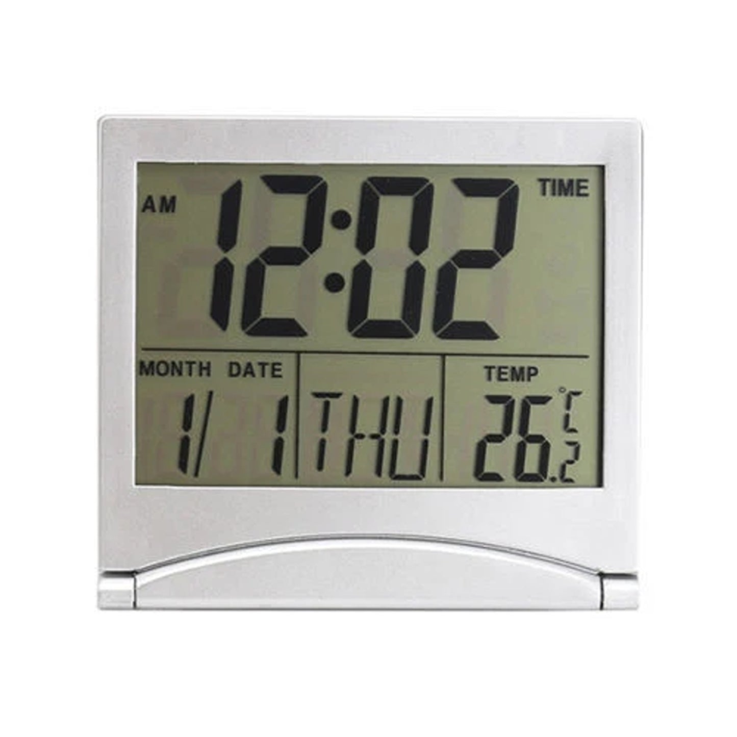 Home Desk Alarm Clock with LCD Screen Thermometer Timer and Calendar