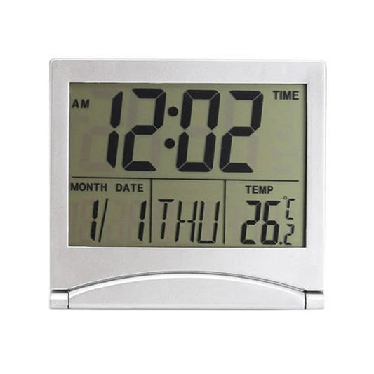 Home Desk Alarm Clock with LCD Screen Thermometer Timer and Calendar