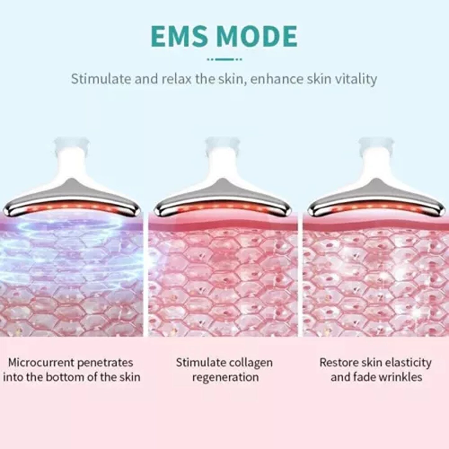 Face and Neck Massager for Wrinkle Reduction and Skin Firming