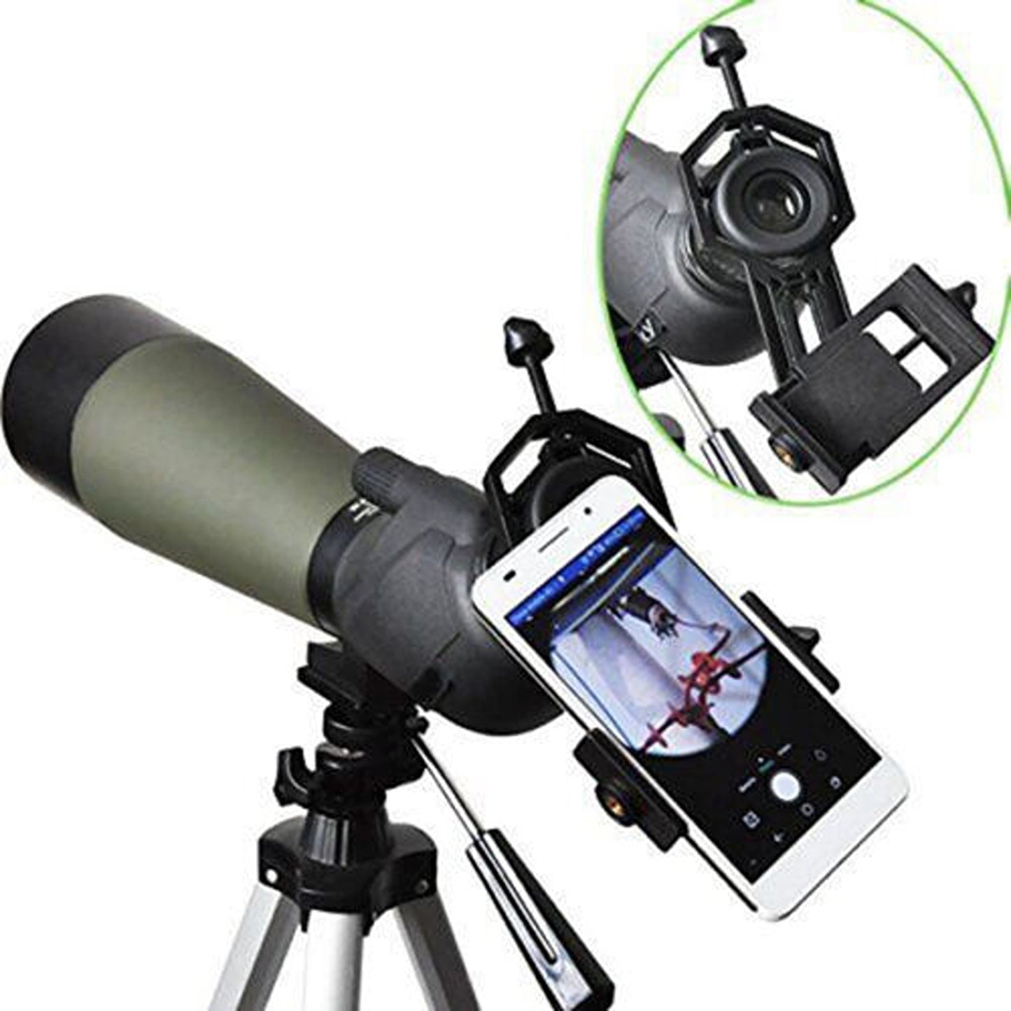 Spotting Scope Mount Universal Mobile Phone Holder