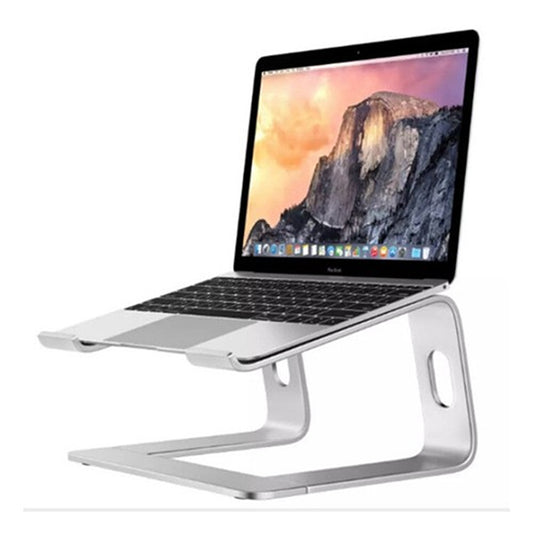 Silver Adjustable Laptop Stand Compatible With Microsoft Surface Apple MacBook